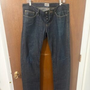 Naked & Famous Denim Men's Slim Straight Jeans - Dark Blue